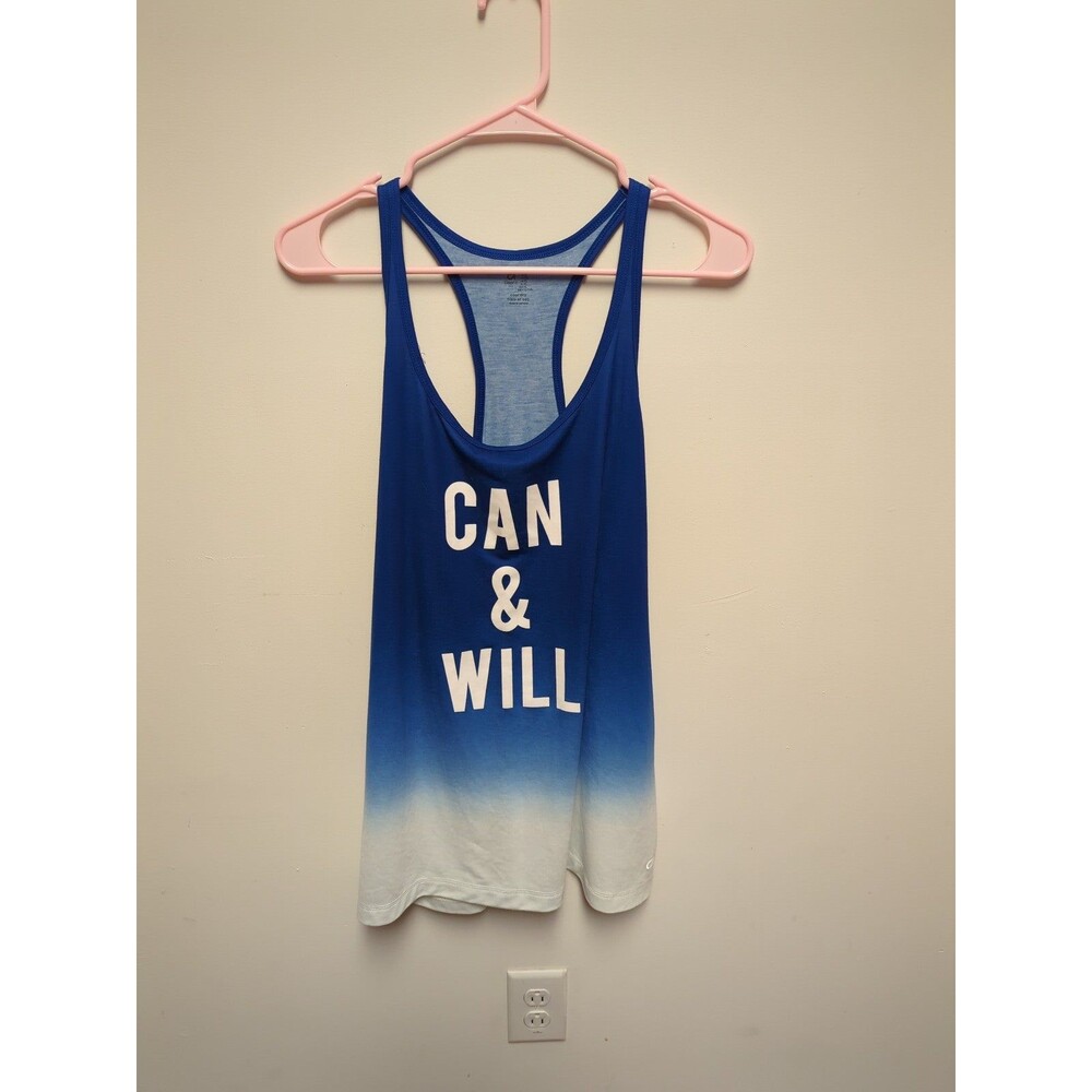 Athleisure Gymcore Gap Fit Size XL Blue Cool Dry Racerback Work Out‎ Tank Top